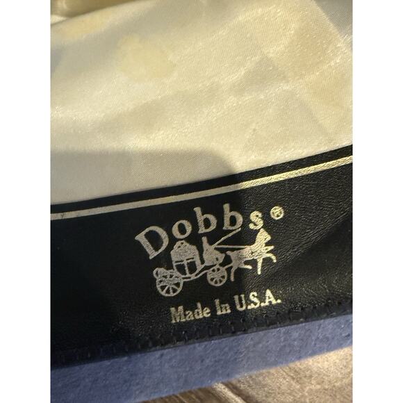 Vintage Dobbs Mens Gray Fifth Ave New York Fedora Hat Size 7 Made in USA - Picture 8 of 9